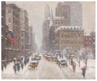 Winter from the Plaza, New York c. 1940